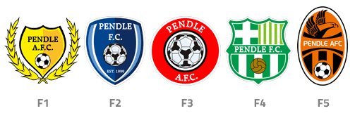 Standard printed badge options Standard printed badge options